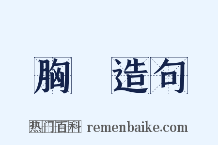 胸懷造句是什么意思的图片